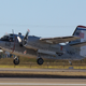 The C-1A Trader Miss Belle takes off from Fort Worth Alliance Airport (Photo by the author)
